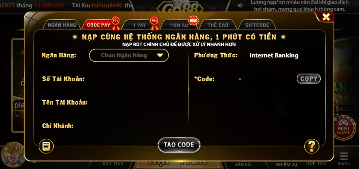 Các thuật ngữ trong bài Liêng tại go88